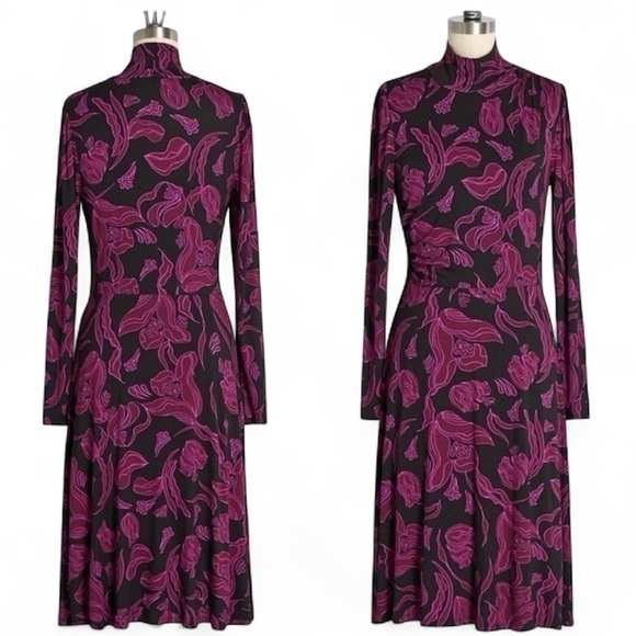 ModCloth Blush of Winter Midi Dress in Floral Print Size Small - Picture 1 of 13